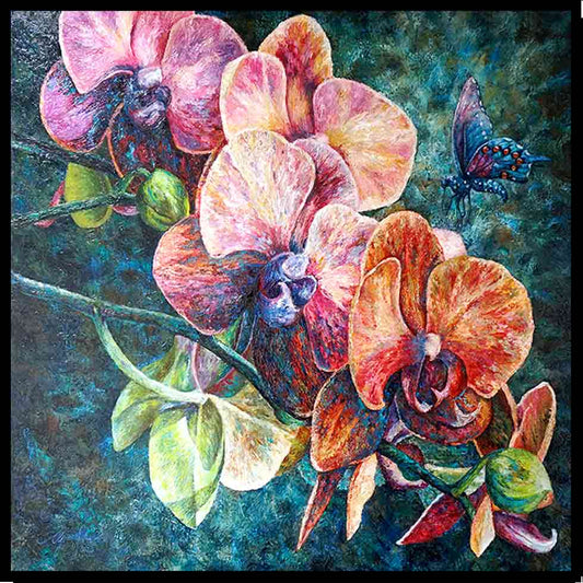 Orchid with Butterfly