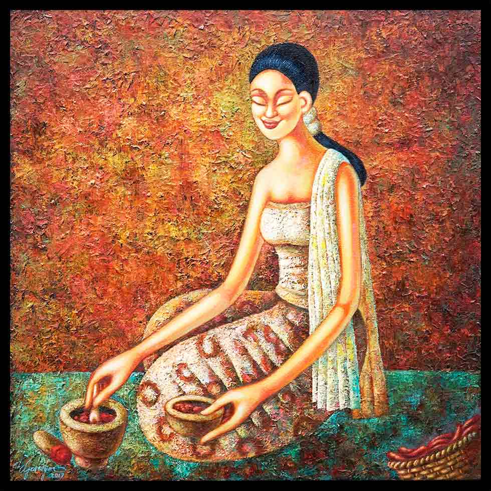 Tumbuk Sambal (Grinding Shrimp Paste)